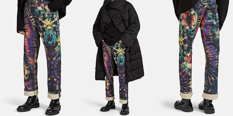 DRIES VAN NOTEN デニム Dries Van Noten Tie-Dyed Pattern Denim Jeans FW19 | Hypebeast