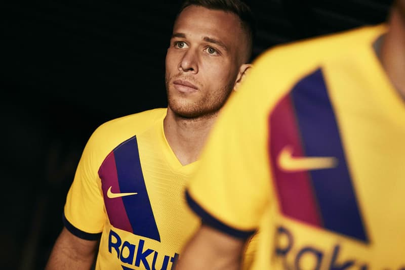 barcelona yellow away kit