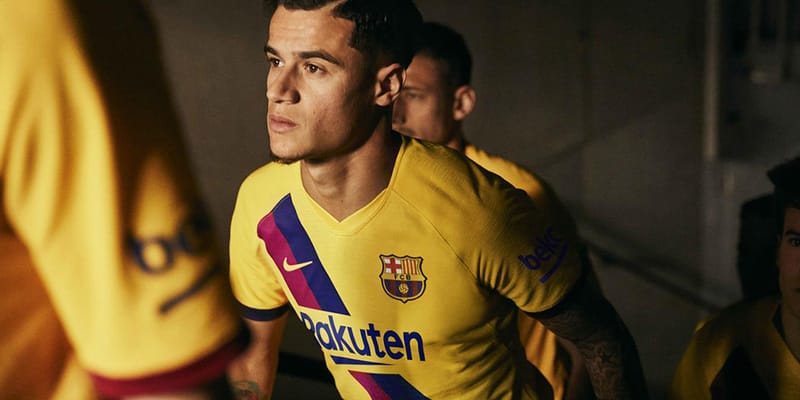 Fc barcelona jersey yellow best sale