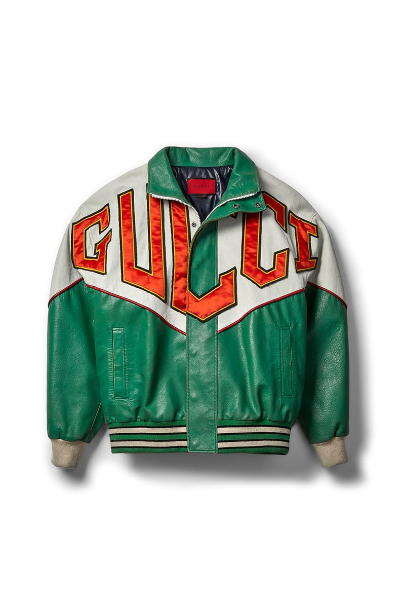 Red gucci leather on sale jacket