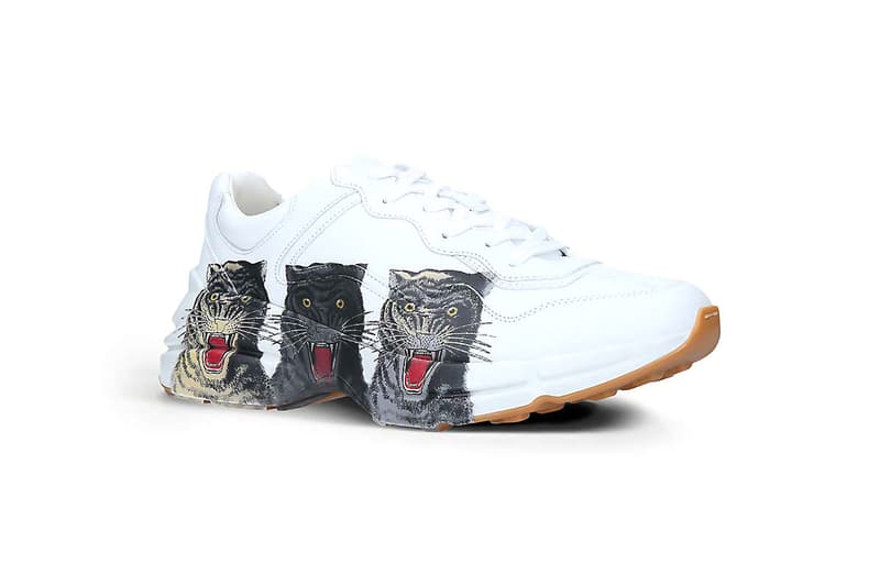 Gucci Rython Tiger Gucci Rhyton Triple Tiger Print Sneaker Release | Hypebeast