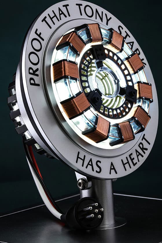 Proof That Tony Stark Has A Heart Replica "Proof That Tony Stark Has a Heart" Arc Reactor by Hot Toys | Hypebeast