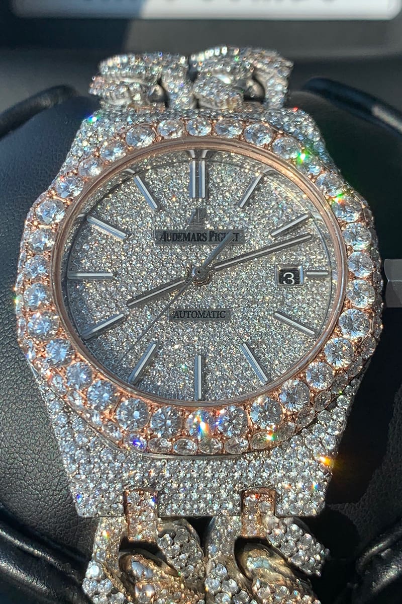 Audemars piguet full diamond prix hot sale