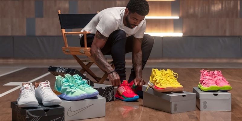 Kyrie irving store shoes spongebob footlocker