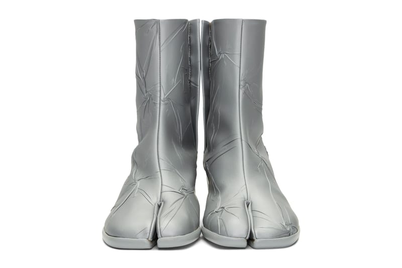 Maison Margiela Silver Metallic Tabi Boots Release | Hypebeast