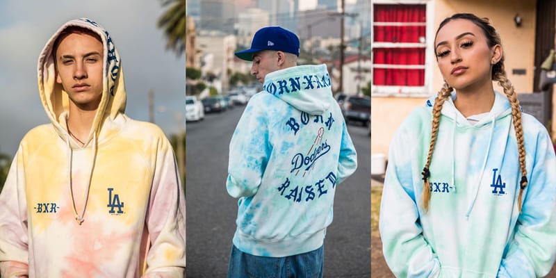 BornxRaised L.A. Dodgers Tie Dye selling Tee