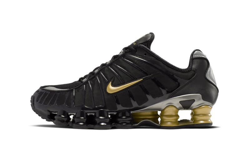 gold and black shoes nike