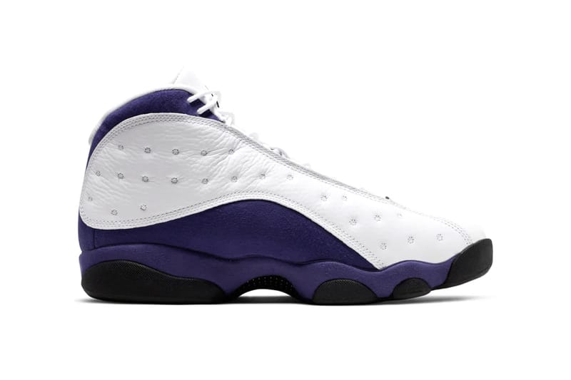 White and purple sales jordans 13