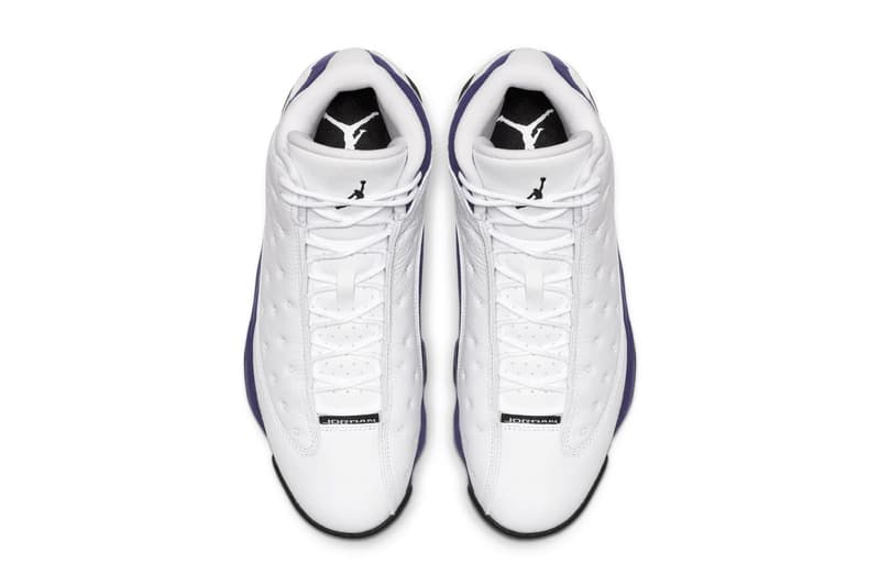 jordan 13 white and purple