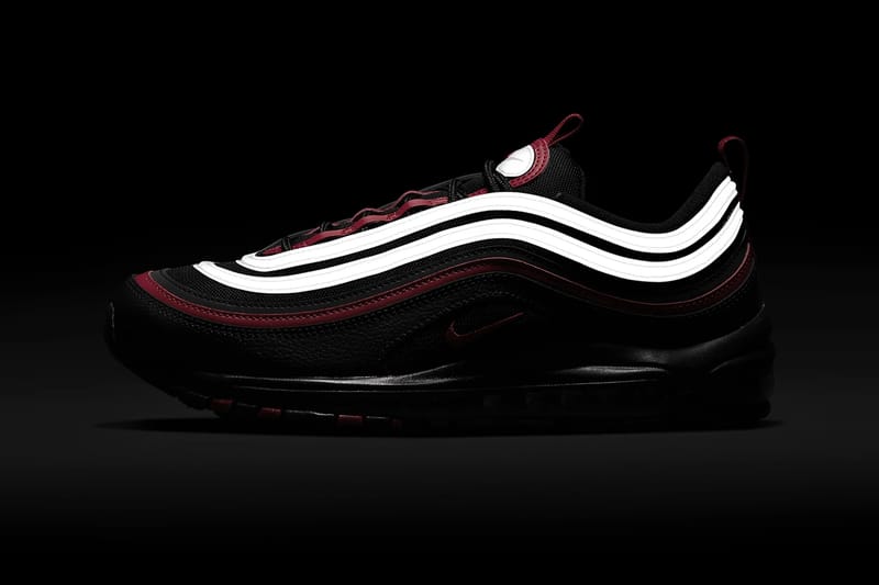 Air max 97 red black silver sale