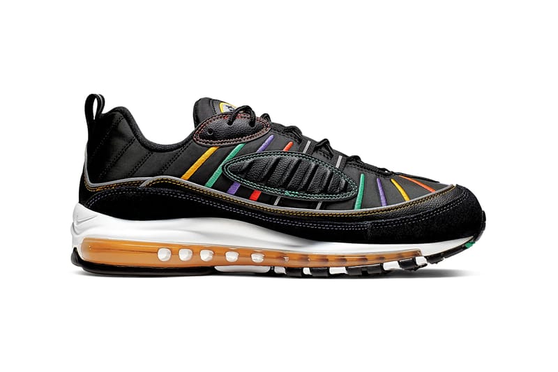 Air max 98 noir multicolor hot sale