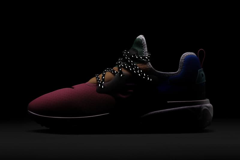 nike react white red blue