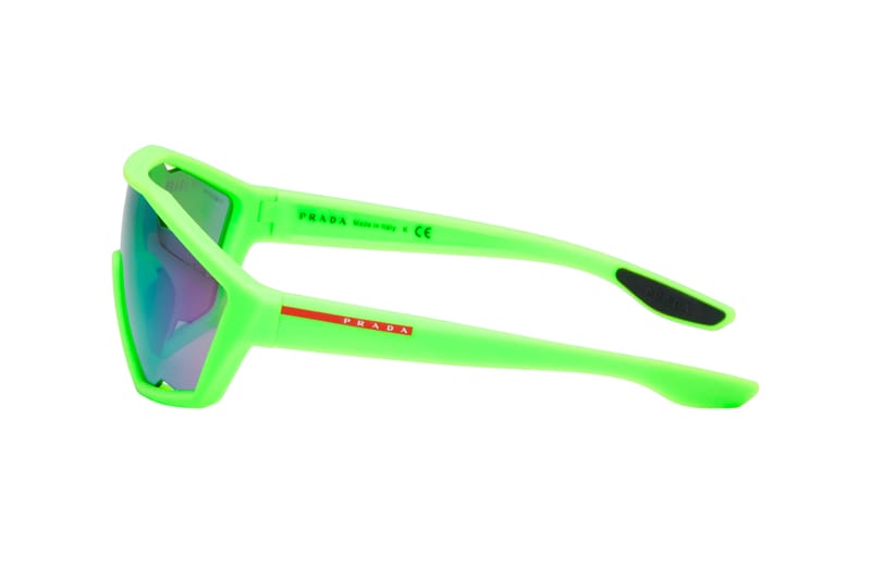 Prada neon store green sunglasses