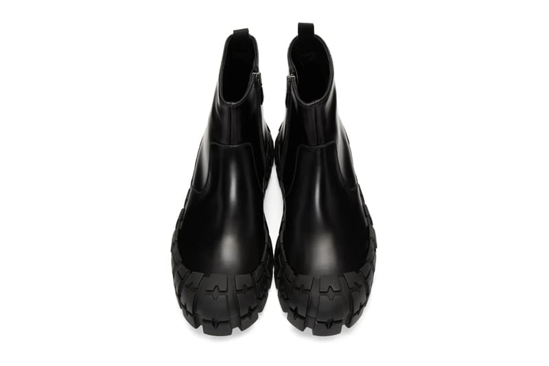 Prada Black Wheel Sole Zip Boots & Derbys | Hypebeast