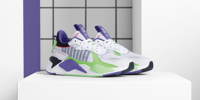 Puma rsx 2025 green purple