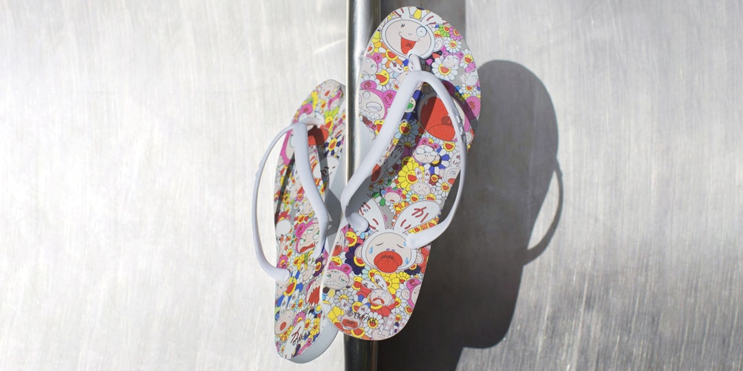 Murakami x TIDAL New York Flip Flops for The Broad | Hypebeast