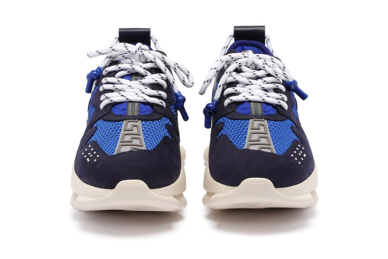 Versace Chain Reaction 2 Sneakers Blue Release Info | Hypebeast