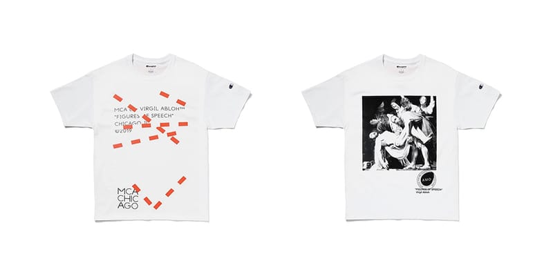 Virgil abloh mca figures store of speech lines tee white