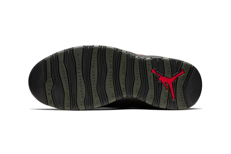 Jordan store 10 sole