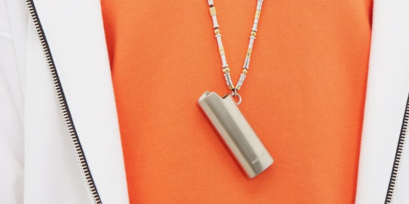 AMBUSH Sterling Silver Lighter Case Cord Necklace | Hypebeast