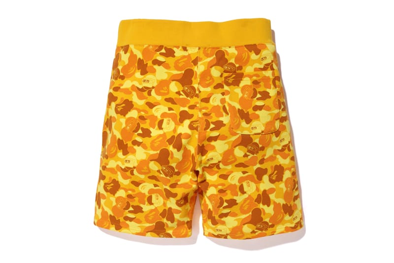 Orange cheap bape shorts