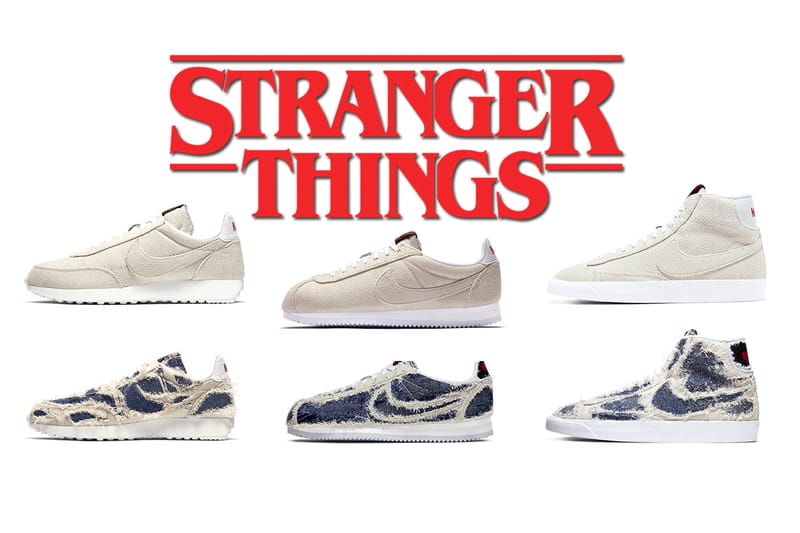 Nike stranger things shoes upside down sale