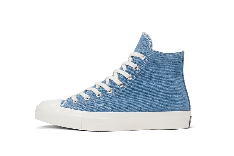converse chuck 70 low renew denim trainers