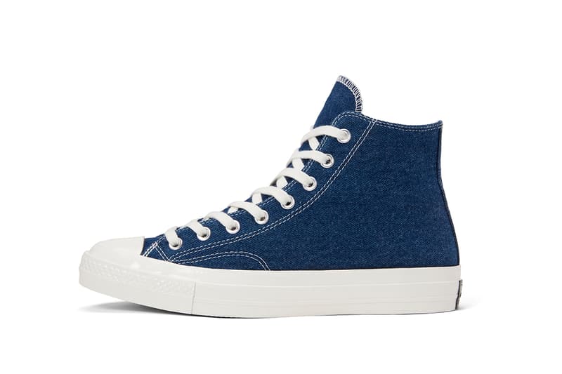 converse chuck 70 low renew denim trainers
