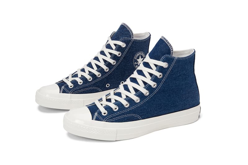 converse chuck 70 low renew denim trainers
