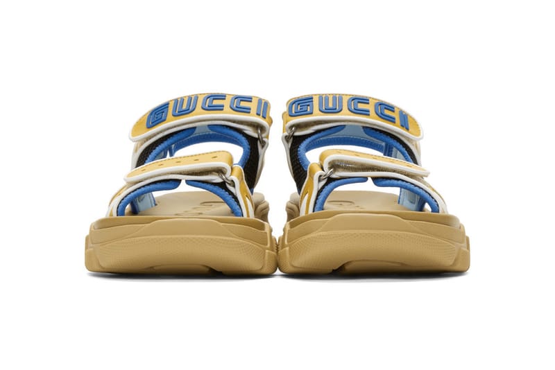 Gucci sandals yellow hot sale