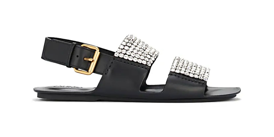 Gucci Caballero Crystal-Embellished Leather Sandals | HYPEBEAST