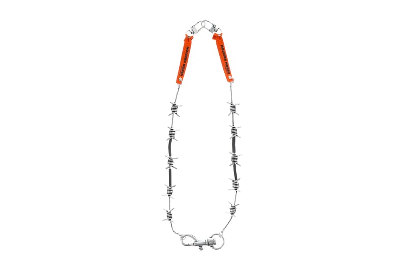 Heron Preston Silver-Tone Chain, Barb Wire Bracelet | Hypebeast