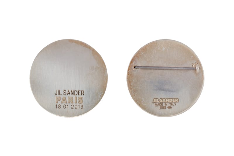 Jil Sander Silver Round Pin | Hypebeast