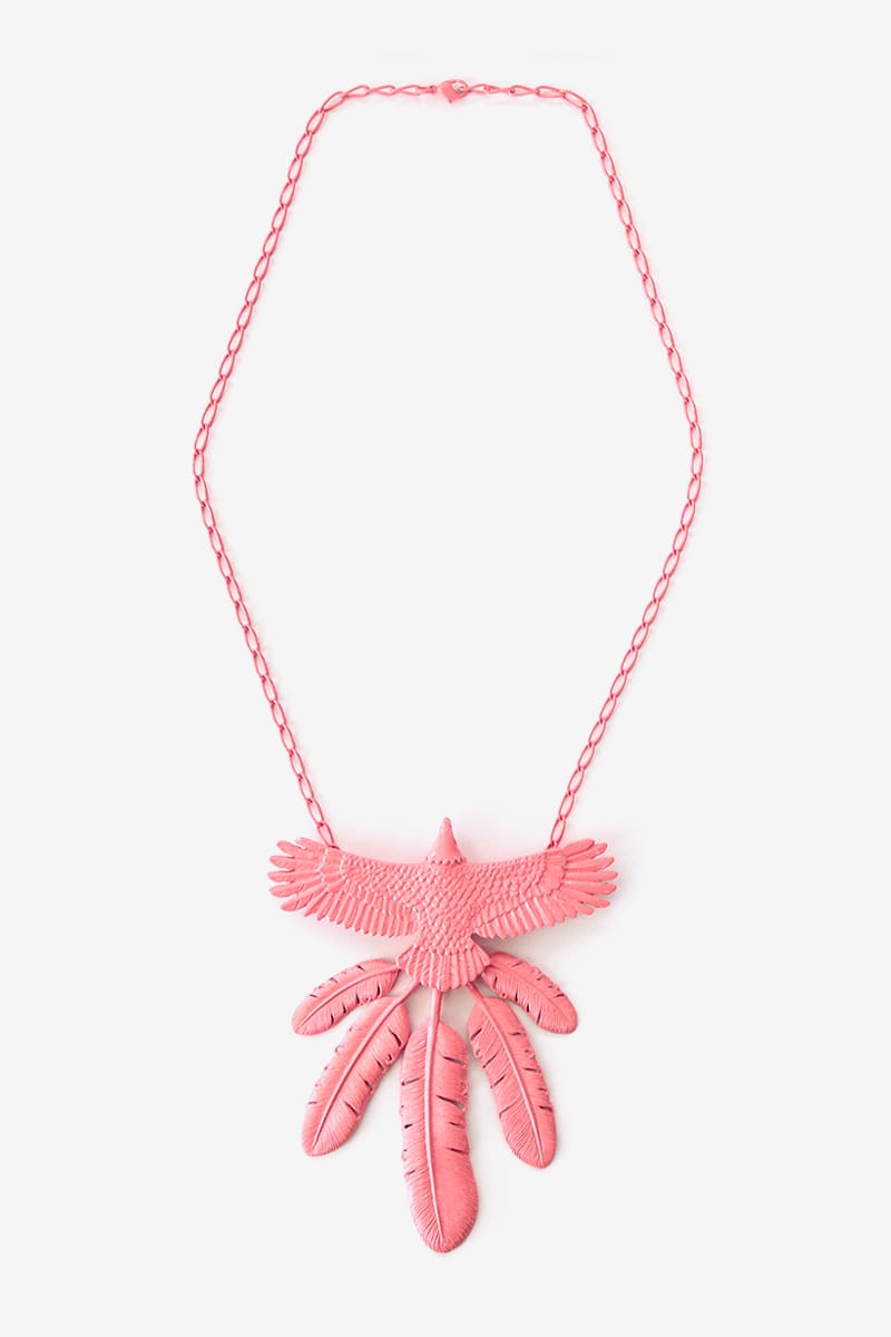 KAPITAL Alloy Lacquer Eagle Necklace | Hypebeast