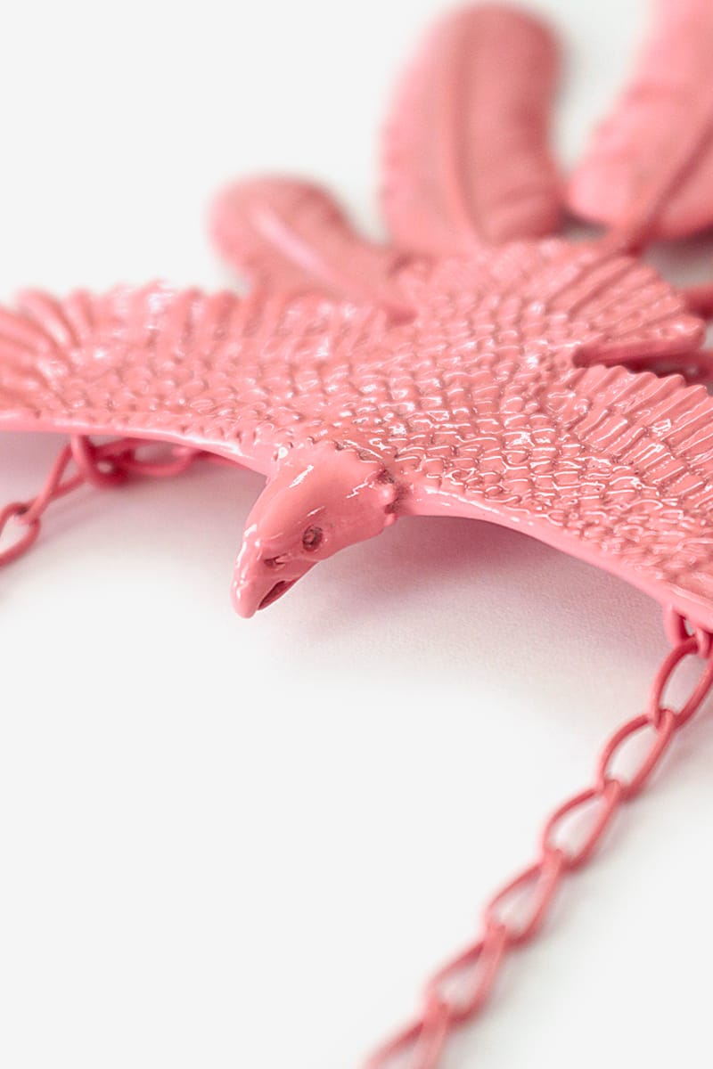 KAPITAL Alloy Lacquer Eagle Necklace | Hypebeast