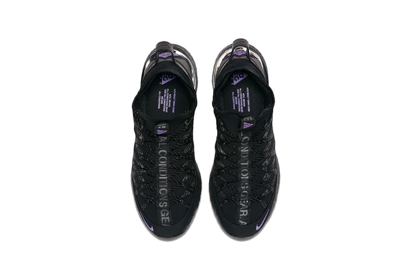 nike acg react terra gobe black purple