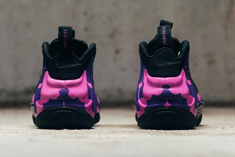 black purple foam runners