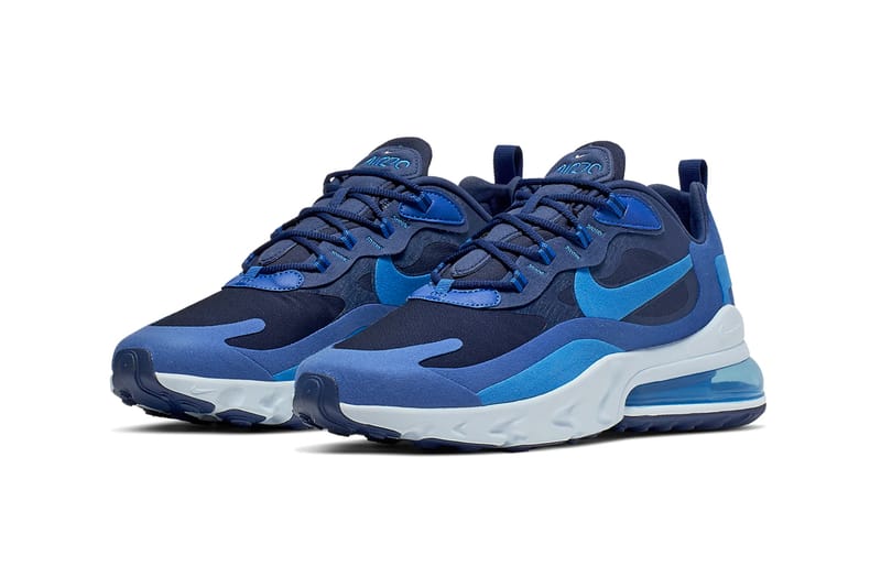 Nike air max 270 shop react blue and white