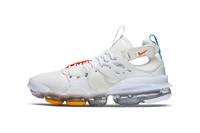 vapor max orange and blue