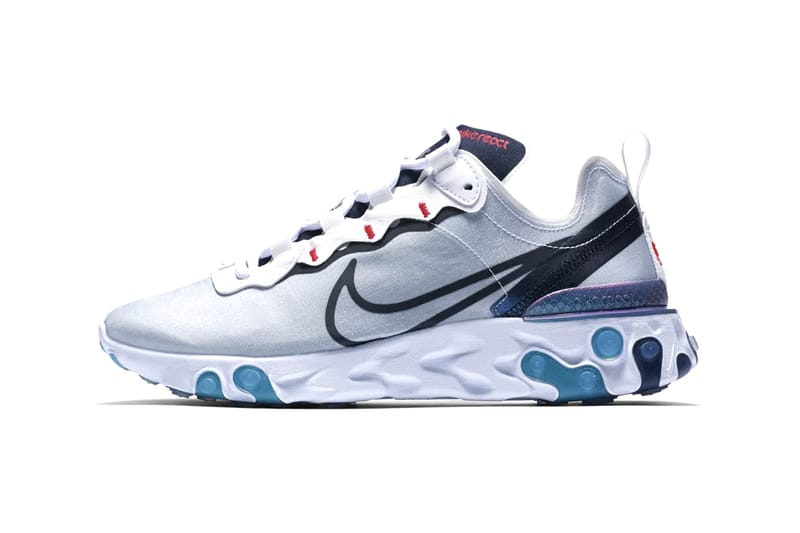 Nike react element 55 on sale iridescent