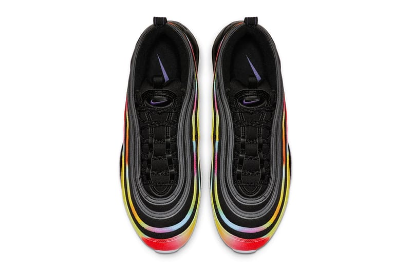 Nike black with purple piping air max hot sale 97 trainers