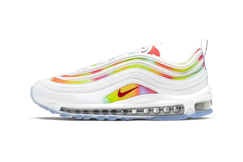 Nike air max 97 tie hot sale dye white