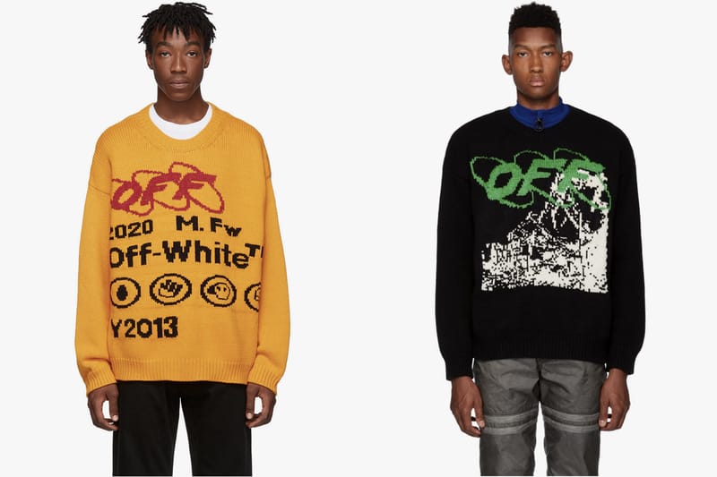 Off-White™ Yellow & Black Industrial Y013 Sweater | Hypebeast