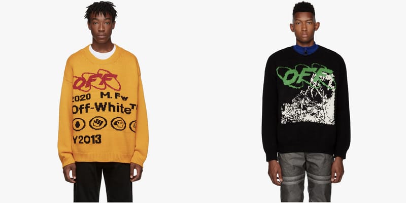 Off-White™ Yellow & Black Industrial Y013 Sweater | Hypebeast