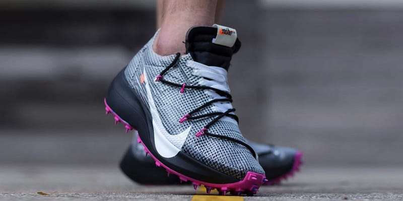 Nike x off-white vapor street black white  and  laser fuchsia best sale