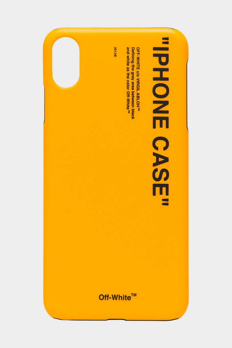 Off-White Yellow Quote Industries iPhone Case Release | Hypebeast