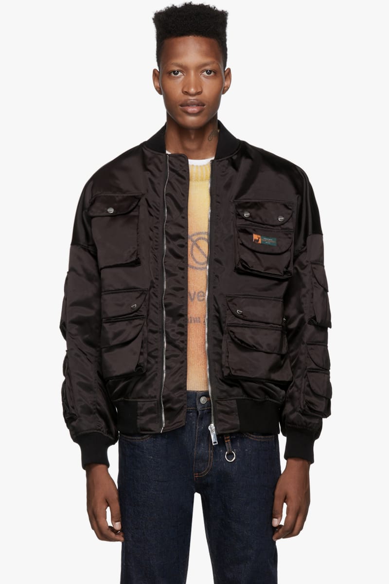 Palm Angels Black Hunting Bomber | Hypebeast