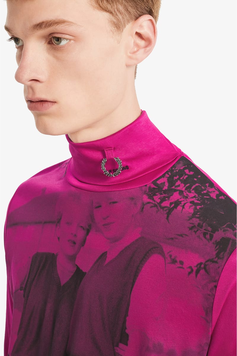 Fred perry raf simons roll neck sale