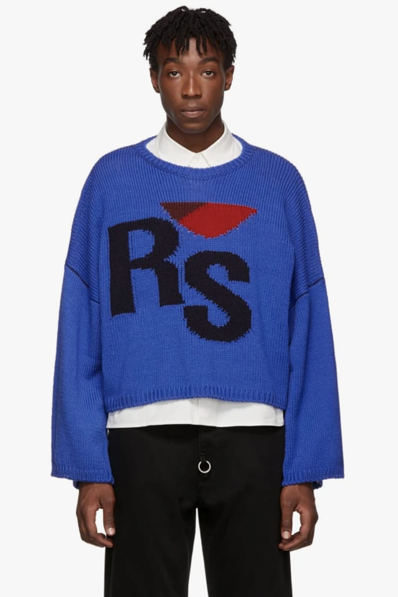 Raf Simons Virgin Wool Cropped Oversized 