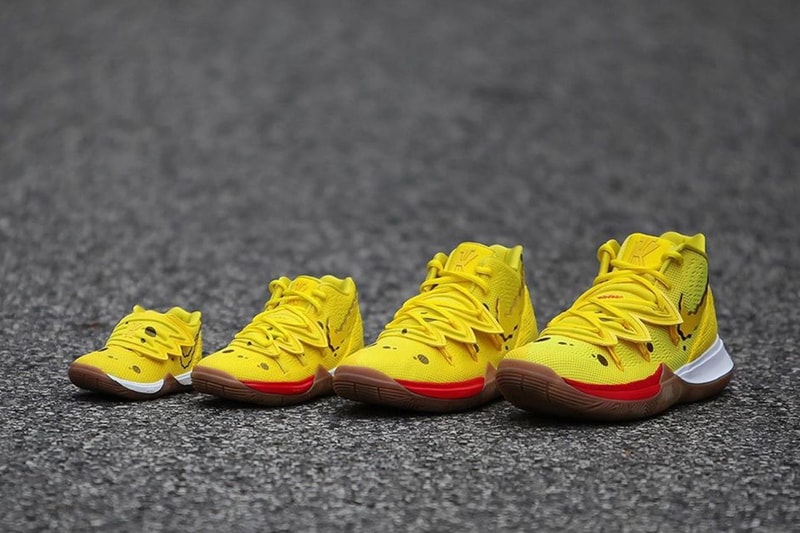 SpongeBob & Patrick Kyrie 5s Releasing in Full Family Sizing | Hypebeast